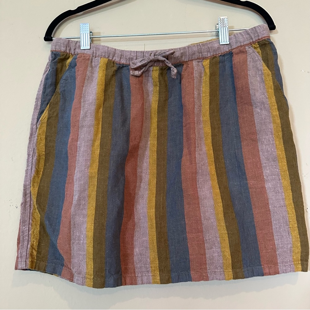 Garnet Hill Linen Skirt